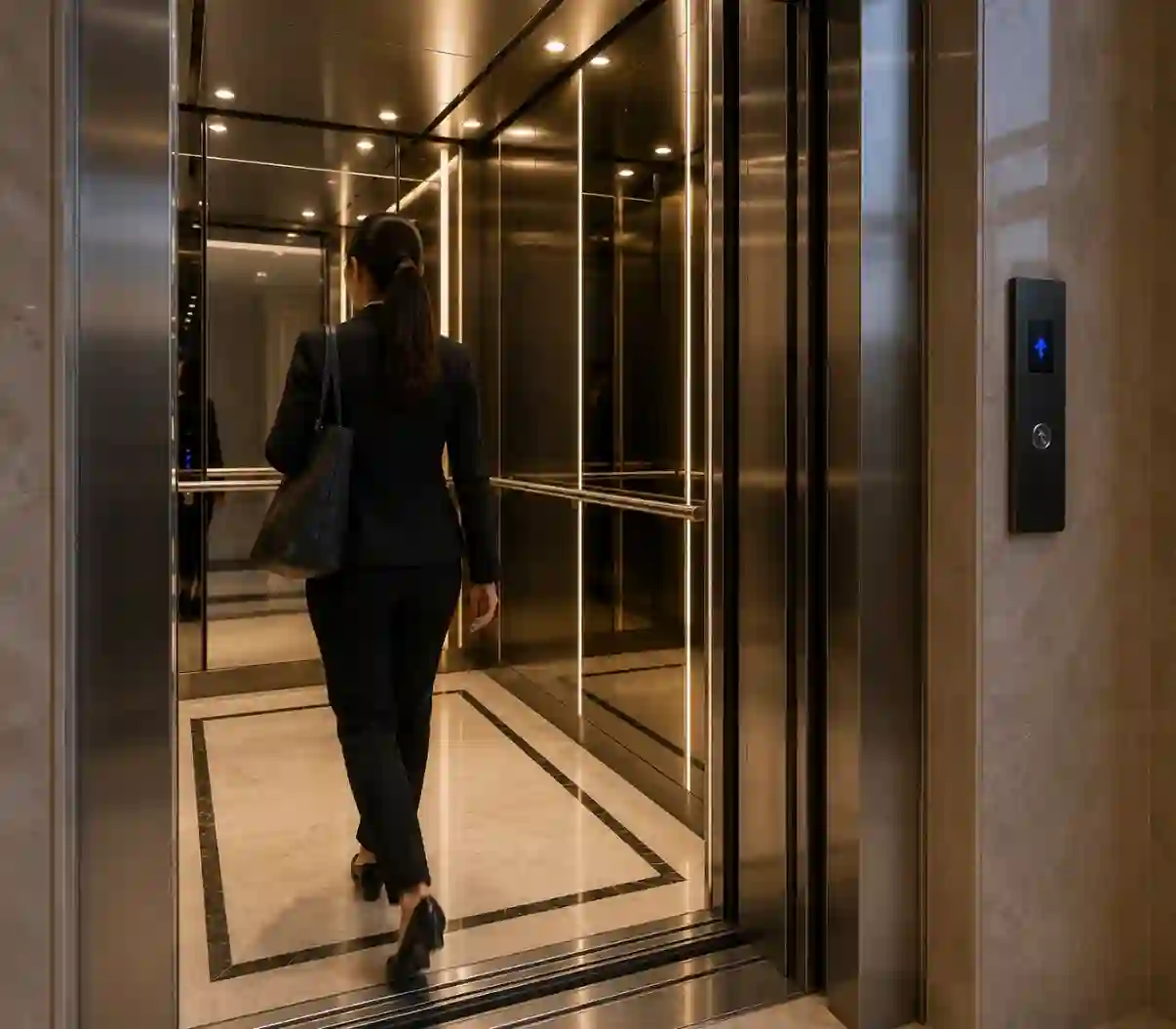 Commercial elevator installation in Surat