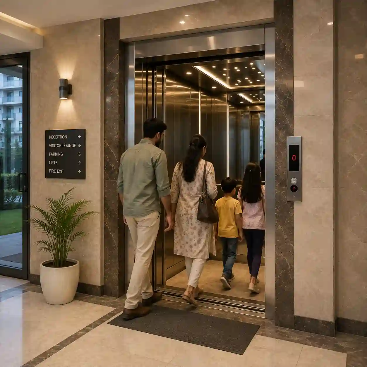 Residential lift installation in Surat